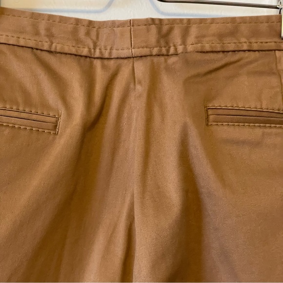 Liz Claiborne-ANISSA Tan Colour High Rise Pant 98% Cotton 2 % LYCRA Size 12 - Picture 4 of 16